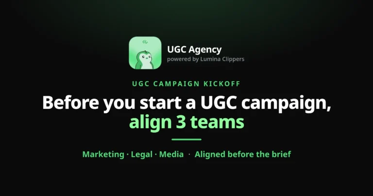 Before You Start a UGC Campaign, Align Marketing, Legal, and Media