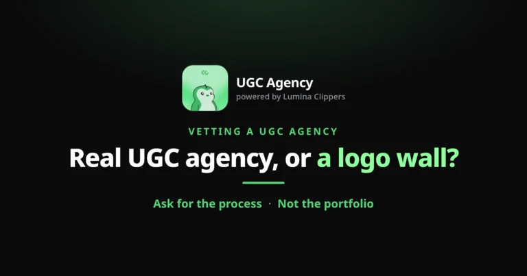Real UGC Agency or Logo Wall? How to Tell the Difference