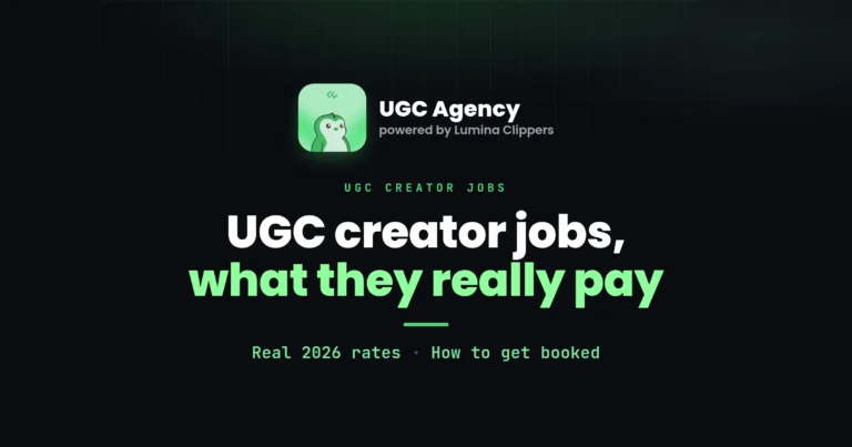 UGC Creator Jobs: What They Pay and How to Get Booked